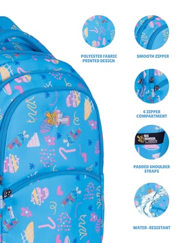 Image of Lyra Sweet Treats 37L School Backpack - Ice Cream & Candy Fun Edition | For Kids (Girls & Boys)