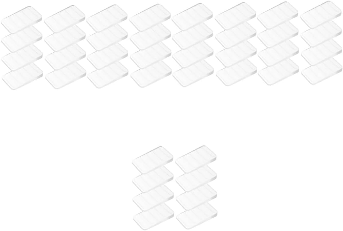 DOITOOL 40pcs Transparent Furniture Leveler Shims Plastic Shims Tables Beds and Bookshelves Easy to Use and Store for Home Leveling Needs