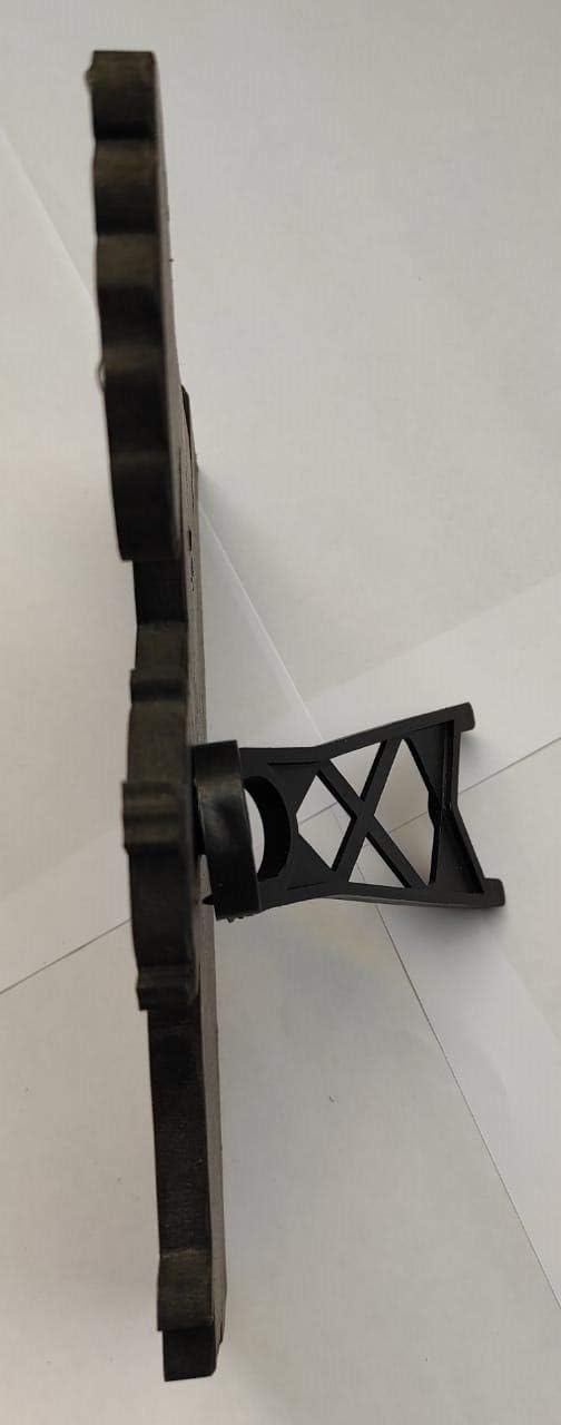 Vils Srirangam Sri Ranganathaswamy Divine Holy Blessing Wood & Plastic Photo Frame Cutout with Back Stand (8 inch X 6.5 inch)