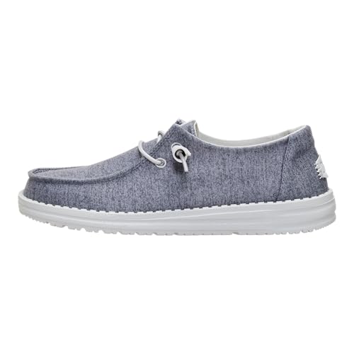 HEYDUDE Wendy Fleece Casual Grey Size 7, Women’s Shoes, Slip-on Loafers, Comfortable & Light-Weight