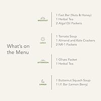 Vista 4 de Kit de ayuno de reinicio de 2 días Prolon Ayuno con comida Apoya el envejecimiento saludable y el control de peso Comidas y bocadillos bajos