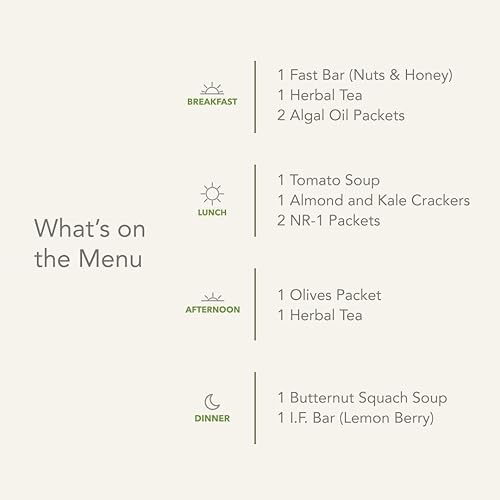 Miniatura 4 de Prolon Kit de ayuno de reinicio de 2 días  Programa de ayuno para mujeres y hombres  Desarrollado para no romper un rápido  Comidas y aperitivos