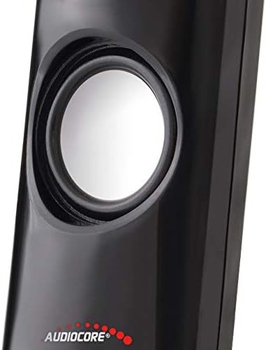 Audiocore AC860 Speaker Set USB Portable Bookshelf PC/Laptop/Tablet 8W 3.5mm
