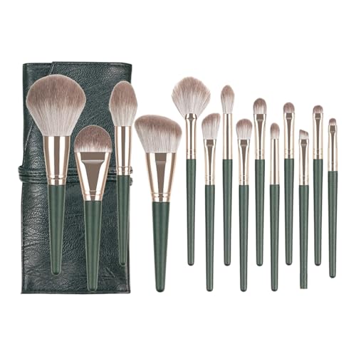 Juego de 10/14 brochas de maquillaje para sombra de ojos, brochas de maquillaje de cara completa, cepillo corrector para mujer