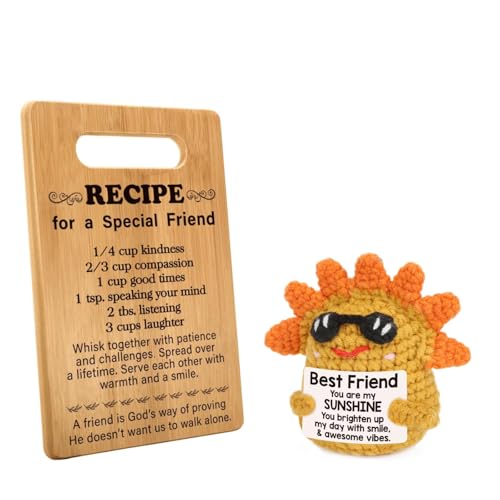 Special-Friend-Cutting-Board-Gift-and-Best-Friend-Handmade-Emotional-Knitted-Sunshine-Gifts-Gifts-for-Best-Friend-Birthday-Friendship-Gifts-for-Women-Friends-Soul-Sister Special Friend Cutting Board Gift and Best Friend Handmade Emotional Knitted Sunshine Gifts Gifts for Best Friend Birthday Friendship Gifts for Women Friends Soul Sister