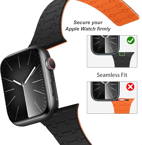 Image of Velour Silicone Watch Strap Compatible with Apple Watch 41mm, 40mm & 38mm, for iWatch Series SE, SE2,10 9, 8, 7, 6, 5, 4, 3 -Sport Loop for Men & Women(Watch Not Included)