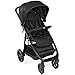 Chicco Multiride Off Road Poussette Compacte, Légère, et Inclinable, avec Roues Anti-Crevaison, Position Landeau, Pare-Soleil et Protection Pluie - de la Naissance à 22 Kg - Jet Black