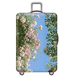 Funda para Maleta con DiseñO Floral Rojo Y Rosa,Fundas EláStica para Maletas De Viaje,Resistente,Lavable,A Prueba De Polvo Y ArañAzos,Regalo Ideal para Chicas Y Mujeres (Color 6,XL(29-32inch))