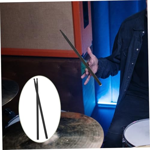 Levemolo 4 pcs Baquetas de fibra de carbono ligeras y duraderas para percusión con agarre cómodo para jazz y batería, accesorios versátiles para instrumentos musicales miniatura 7