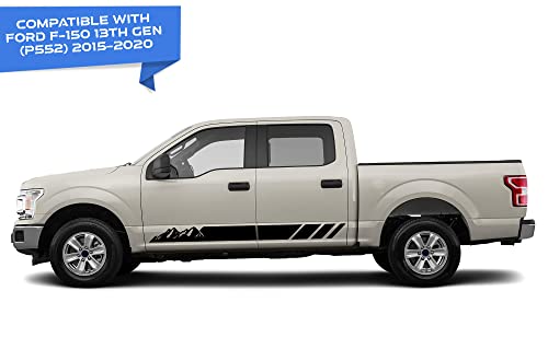 Mountain Stripes Decals Stickers Graphics Compatible With Ford F150 All Generations (2900B) #TOP2