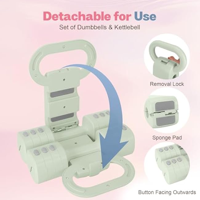 Adjustable Dumbbell Set of 2, 4 in 1 Free Weights Dumbbells Set for Women with Fast Adjustment, Each 2lb 3lb 4lb 5lb Hand Weights Set for Home Gym & Outdoor Exercise Training