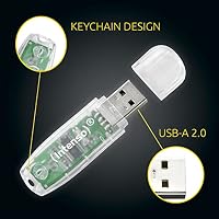 Intenso Rainbow Line 32 GB USB-Stick USB 2.0, Durchsichtig, Schwarz (Packung mit 2) – Ansicht 4