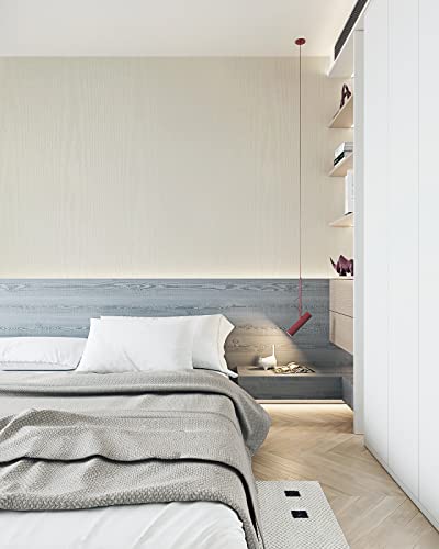 Ismoon 17.5"X118" Wood Contact Paper White Wood Wallpaper Wood White Contact Paper White Wallpaper White Wood Peel And Stick Wallpaper Self Adhesive Wallpaper Wood Grain Contact Paper Film Roll #TOP4