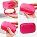 Healifty 4pcs Travel soap case bar soap Holder Portable Leak Proof soap Box (Rosy + Blue + Green + Orange) Size L
