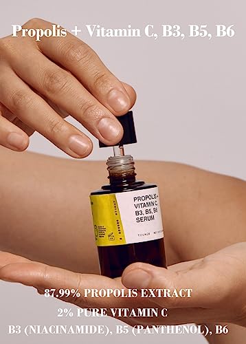 TOUN28 Propolis Vitamin C B3 B5 B6 Serum 1.01 fl.oz / 30ml | Nutrient Face Serum for Dry and Tired Skin | With Propolis Extract and Pure Vitamin C | Allergen-free and Cruelty-free - Image 3