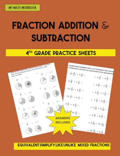 Fraction Addition & Subtraction: 4th Grade Practice Sheets