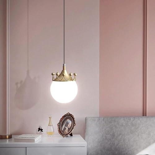 Lámpara de diseño de corona metálica y cristal fino para salón elegante 4