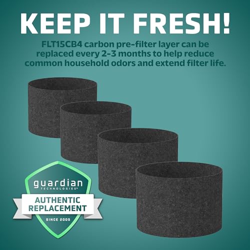 GermGuardian Filter V HEPA Pure Genuine Air Purifier Replacement Filter, Removes 99.97% of Pollutants, Wildfire Smoke, Odors, for Models AC3000W, AC3000B, AC3050, AP3151, AC151, Black/Yellow, FLT151 - Thumbnail 5