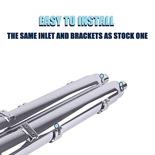 4” Slip On Mufflers Exhaust For Indian 2014-2023 Chief Chieftain Roadmaster Springfield Challenger(Chrome) #TOP2