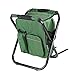 Tendia Odkryty składany stołek Przenośny plecak Krzesło stołek z izolowaną torbą chłodniczą na kemping Wędkarstwo Wędrówka Plaża