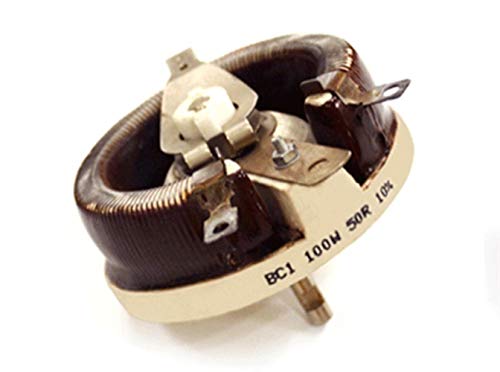 SRY-Holster HH-DIANWEIQI, 1pc 100W American Resistor Made of Ceramic Potentiometer Disc Shape Adjustable Resistor Sliding Rheostat (Color : Max R 10 ohm, Size : Max Power 100w)