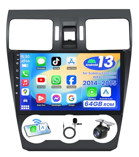 4Core + 64GB Car Radio for Subaru Forester WRX Impreza 2014 2015: Wireless CarPlay&Android Auto with 9