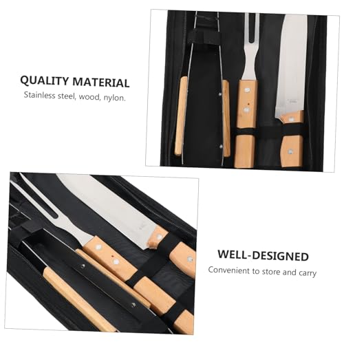 Set de herramientas para barbacoa portátil BESPORTBLE miniatura 4