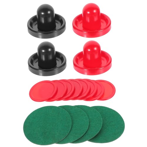 Abaodam 16Pcs Air Hockey Pushers Replacement Paddles with for Game Tables Ergonomic Design for Comfortable Play Air Hockey Accessories Red Dark Blue