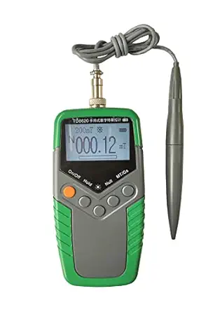 Handheld Gauss/Tesla Meter - High Precision 0-2400mT Magnetic Field Tester with Probe and LCD