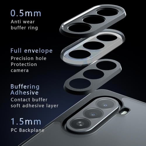 Image of Matte PC+TPU Back Cover Case for Oneplus Nord CE6 Lite 5G Air Bag Corners, Anti-Fingerprint, Micro Arc Edge, Skin-Friendly Feel, Never Turns Yellow, Black