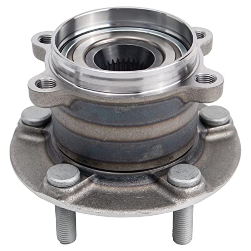 Image of TRQ Rear Driver and Passenger Side Wheel Bearing and Hub Assembly Set 2 Piece Compatible with 2016-2021 Mazda CX-9 All Wheel Drive 2022 CX-9