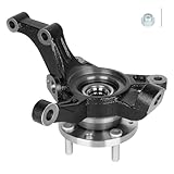 Front Steering Knuckle & Wheel Bearing Hub Assembly for Chevy Aveo 2004-2011, Aveo5 2007-2011, Pontiac G3 2009-2010, 1.6L L4, Left Driver Side, 96535190, 96870493, 96870491, 94565914, 95492092