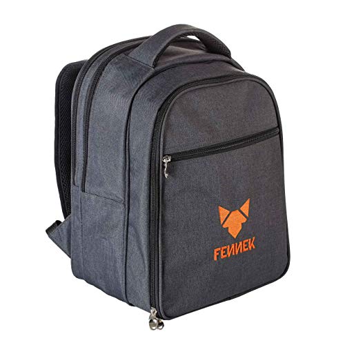 FENNEK Backpack Modell 2021, Picknick, Camping, Trekking, Wander, Outdoor Rucksack, mit Kühlfach & Zubehör für 4 Personen, optional mit FENNEKGRILL…