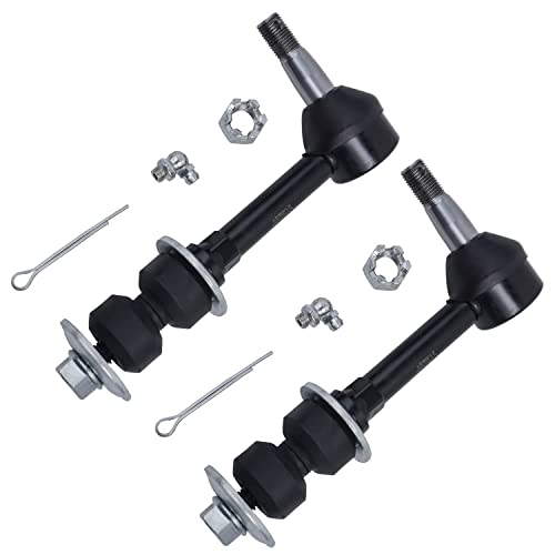 Image of Detroit Axle - Front 4pc Shock Absorbers Kit for 2000-2002 Dodge Ram 2500 3500, 2 Shock Absorbers Assembly 2 Sway Bar End Links 2001 Replacement