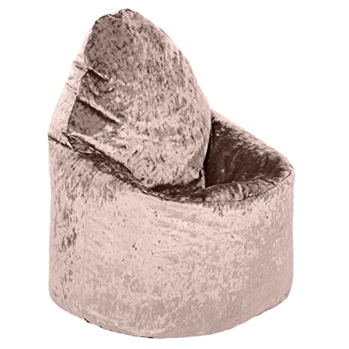 Loft 25 Chaise Pouf en Velours écrasé | Salon d'intérieur | Décoration intérieure de qualité supérieure | Meuble Confortable au Toucher Doux | Siège Pouf hypoallergénique Ergonomique (Truffle) Cover