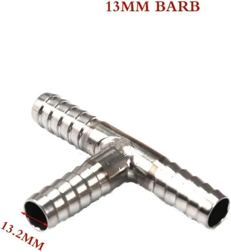 1pc Stainless Tee6/8/10/13MM Barb Fit Beer or Gas Tube/Pipe/Lines(KL04466)