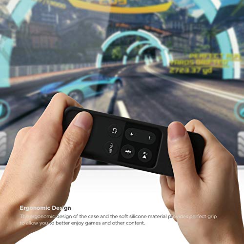 elago R1 Intelli Case [Black]-[Magnet Technology][Anti-Slip][Lanyard Included][Heavy Shock Absorption] for Apple TV Siri Remote 4K / 4th Generation by elago - Image 3