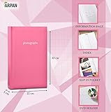 Arpan Large Pink Memo Slip In Photo Album 300 6x4 Photos - Image 2