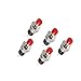 Produktbild 5 stk rot Cap SPST momentanen Mini Taster Schalter Druckknopf AC250V 1A de