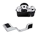 JJC XT50 Metall Daumen Hoch Griff für Fujifilm Fuji X-T50 Kamera Bessere Balance & Grip Bequemlichkeit, XT50 Hot Shoe Mount Daumen Unterstützung Verbessert Griff, Silber