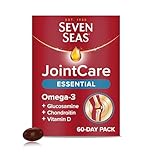 Seven Seas JointCare Essential, with Omega-3, Glucosamine, Chondroitin, Vitamins C and D, Manganese and Zinc, Food Supplements, 60-Day Pack
