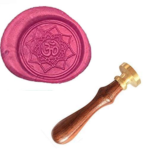 MNYR Vintage Lotus Yoga Wedding Seal Wax Seal Sealing Stamp Embellishment Wedding Invitation Card Snail Mail Christmas Package Gift Wrapping Wine Wax Seal Stamp Set