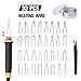 Wood Burning Kit 100W, Pyrography Machine with 2 Pyrography Pens and 33 PCS Wire Tips, Adjustable Temperature 0-750°C, Professional Woodburning Burner Station for Wood Leather Pumpkin
