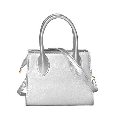 Image of Small crossbody tote bags for women faux leather cute clutch mini purses and handbags