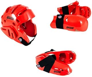 Lightning Red Karate Sparring Gear Package Deal - Child Medium