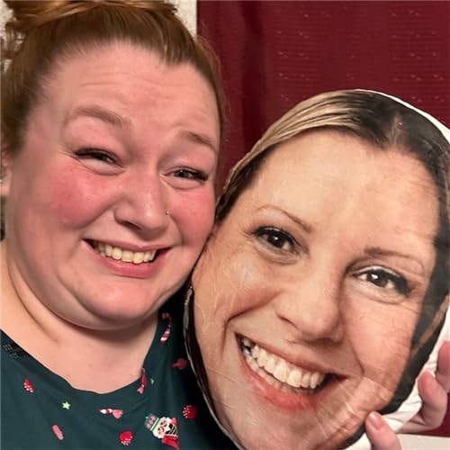Image of Riaeelvs Custom Face Pillow,Head PillowPet Pillow,Personalized Pillows with Pictures,Custom Picture,Photo,Funny Gift,Personalized Gifts for Mother Father Boy Girl