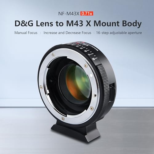 VILTROX NF-M43X Speed Booste 0.71x Lens adapter for Nikon F lens to Micro Four Thirds M43 Camera Manual infinity focus - Image 2