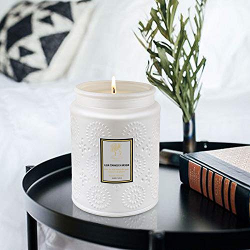 Candles For Home Scented, Large Scented Candles Bulks, 2 Pack 18 Oz Soy Wax Candles, 125 H Long Lasting Time Candle, Aromatherapy Candles Gifts For Women Mom Birthday Christmas| Orange Blossom| Berry #TOP2