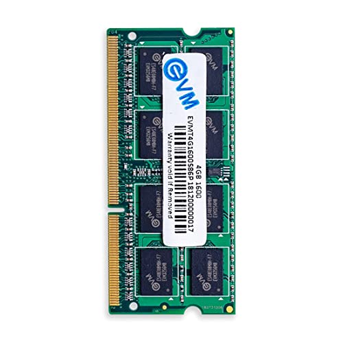Image of EVM 4GB DDR3 Laptop RAM 1600MHz So-DIMM Memory - High-Speed Performance, Low Voltage Requirement - 10 Year Warranty (EVMT4G1600S86P)