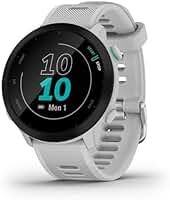 Relógio Forerunner 55, Gps e Mapas, 42mm, Longa Bateria, Treinos Personalizados, Original com Nfe e garantia - Branco White